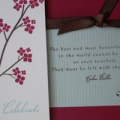 Stamps: Out on a Limb
Ink: SU! Purely Pomegranate, Choc Chip, Sky Blue
Paper: SU! Purely Pomegranate, PTI White, Blue metallic (Marcella by K at Target)
Accessories: Clear Jewel Stick ons, Choc...