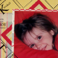 Scrapbook page using 3 differnt PTI stamp sets