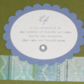 Just a simple note card using the Out on a Limb set sentiment.