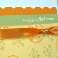 I made my own designer paper from the images in The Simple Little Things stamp set along with Lemon Tart, Summer Sunrise and Spring Moss and of course Stampers Select White cardstock!