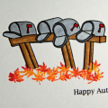 Supplies

paper: Stampers Select White Cardstock by PTI
stamps: Mailbox Greetings (Urban Design) by PTI
ink: Noir Black Palette, Butterscotch by Ranger, Sunset Orange by Ranger
tools: Copic...