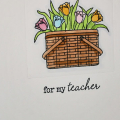 Vintage Picnic Teacher Card