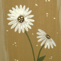 Stamps:  Floral Frenzy
Ink:  Acrylic Paints
Other:  5" x 7" piece of wood, wire