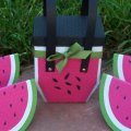 watermelon box and matching notecards