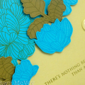 Turquoise Flowers card