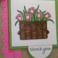 Stamps:  Vintage Picnic, Background Basics:  Text Style
Paper:  White, Kraft, Hibiscus Burst, New Leaf (All PTI)
Ink:  Versamark, Memento Tuxedo Black, Copic Markers
Accessories & Tools:...