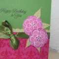 Stamps: Damask Designs, Everyday Classics- PTI
Ink: hibiscus burst, ,Raspberry fizz,- PTI versamark
paper: white, raspberry fizz, New Leaf ,spring moss bitty dot
ribbon: new leaf
scallop...