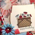 I love Vintage Picnic! I coupled the image with Daisy Ds paper and Bitty Dots from PTI. The basket was stamped on kraft from PTI, cut out and added with foam tape and the entire focal piece was...