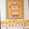 Onesie on lavender ribbon