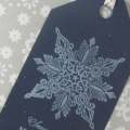 A gift tag for a Christmas challenge