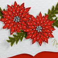 Noel Poinsettia card