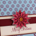 Merry Christmas Poinsettia Card