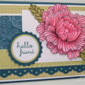 Stamps:  In Bloom, Mega Mixed Messages
Paper:  Enchanted Evening, Spring Moss, White, Bitty Box Basics DP, In Bloom DP
Ink:  Memento Tuxedo Black, Enchanted Evening, Copic Markers
Accessories &...