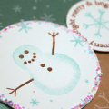 Sweet Snowman Card  - detail