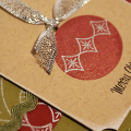 Vintage Ball Ornament Cards - detail