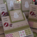 Snowman Tent Topper Cards