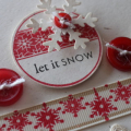 Let It Snow Card Closeup