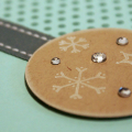 Simple Snowflake Joy Card - detail