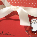 Small GC red polka Santa