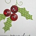 Holiday Button Bits One Layer Card