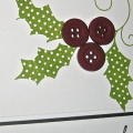 Holiday Button Bits One Layer Card
