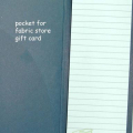 Inside of Quilter Notepad