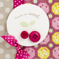 Stamp Set(s): Everyday Button Bits by PTI, Polka Dot Basics by PTI
Cardstock: Kraft by PTI, Vintage Cream by PTI
Patterned Paper: Lemonade by Basic Grey
Ink: Dark Chocolate by PTI, Vintage...