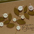 Button Leaf Card