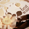Best Wishes Leaf Card - detail