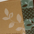 Leaf Patchwork Thank You Card