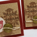 Holiday Bird Gift Tag Cards