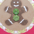 Holiday Button Bits Gingerbread