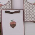 Timeless Template Keeping Tabs opened with contents. Loved making this template box. The card shown was inspired by one that Becky Oehlers made. You can find it on her blog under Thanksgiving.