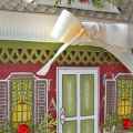 A little Christmas house from Lauren Meader's Home Made template!
