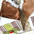 I used Copper Craft Foil for the dormer roofs!