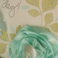 Celebrate Your Day Closeup

All items are PTI except where noted:

Cardstock:  Vintage Cream, Aqua Mist & Spring Moss
Stamps:  Turning a New Leaf, Signature Greetings & Background Basics...