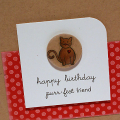 Purr-fect Friend Birthday Card