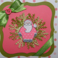 Made this for the December Blog Hop. Stamp Set used was Holiday Button Bits. The wreath was made using Martha Stewart's Fern Punch. Color of card stock: Berry Sorbet, Ripe Avocado and the...