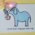 An Amuse stamp, and SU Barely Banana, but Papertrey Sweet Blush Bitty Dots paper and Sweet Blush Swiss Dots ribbon