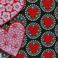 I made this card last Valentine's Day for a CPS challenge.  The lace is sticky tape from K& Co; not very successful and I threw the rest of it away.  Hearts are stamped in SU's Whisper White on...