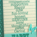 Things I Love About You birthday card