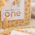 Welcome Little One card and tag