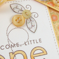 Welcome Little One card and tag detail