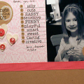 10 Things I Love About Hana Scrapbook Page