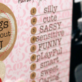 10 Things I Love About Hana Scrapbook Page - detail