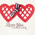 I created a Clean and Simple Valentine using Pure Poppy, Stamper's Select, and True Black.  The embossed frame was done with the Cuttlebug and a Nestability.  The hearts are punched out with a...
