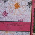 Sparkley flower birthday card
Stamps: flower stamp- stampendous?? everyday classics-PTI
Ink: raspberry fizz-PTI,pumpkin pie, black- SU
paper: white, raspberry fizzPTI, pumpkin pie-SU, black...