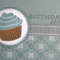 I loved Niki Estes' cupcake card from the release so I decided to do a masculine version in ocean tides for my friend
Stamps: Cupcake collection, BB:Spots&Dots,Giga Guidelines- PTI
Ink:Ocean...