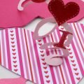 Inside of Quilted Heart Pop Up Card