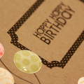 Happy Birthday Balloons Card - detail